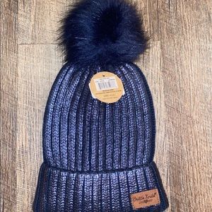 Britts Knits blue beanie new with tags